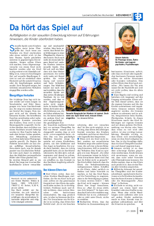 Landwirtschaftliches Wochenblatt GESUNDHEIT Unsere Autorin: Dr.