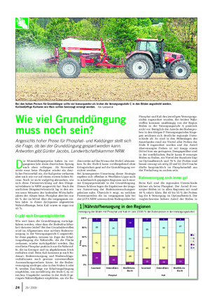 PFLANZE Landwirtschaftliches Wochenblatt D ie Mineraldüngerpreise haben im ver- gangenen Jahr einen drastischen Sprung nach oben vollzogen.
