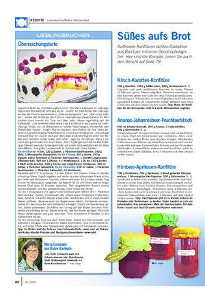 REZEPTE Landwirtschaftliches Wochenblatt Eigentlich heißt sie „Himbeer-Joghurt-Torte“.