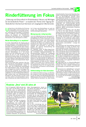 Landwirtschaftliches Wochenblatt TIER Am 19.
