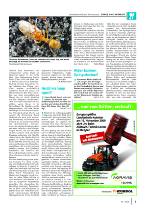 Landwirtschaftliches Wochenblatt FRAGE UND ANTWORT inneren.