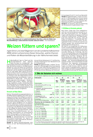 TIER Landwirtschaftliches Wochenblatt H ähnchenfleisch liegt im Trend und der Pro-Kopf-Verbrauch steigt.