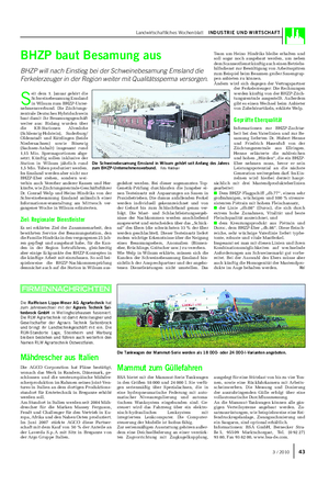 Landwirtschaftliches Wochenblatt INDUSTRIE UND WIRTSCHAFT S eit dem 1.