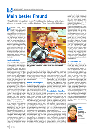 GESUNDHEIT Landwirtschaftliches Wochenblatt 94 6 / 2010 Unsere Autorin: Dr.