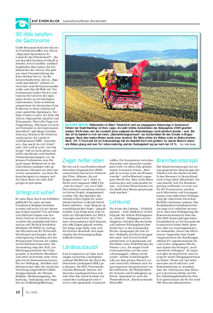 AUF EINEN BLICK Landwirtschaftliches Wochenblatt BILD DER WOCHE: Rübenernte im März?