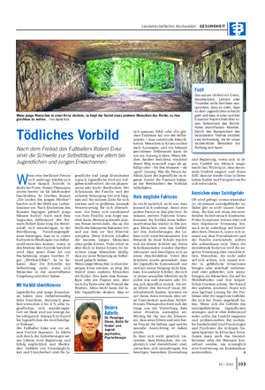Landwirtschaftliches Wochenblatt GESUNDHEIT Unsere Autorin: Dr.