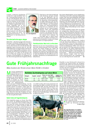 TIER Landwirtschaftliches Wochenblatt 1,42 Mio.
