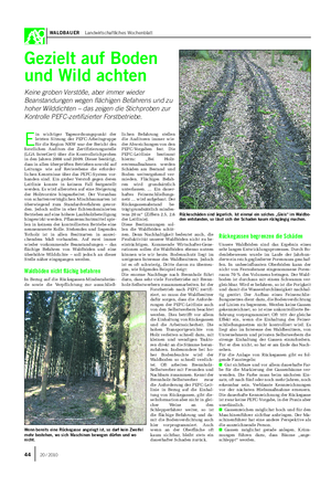 WALDBAUER Landwirtschaftliches Wochenblatt E in wichtiger Tagesordnungspunkt der letzten Sitzung der PEFC-Arbeitsgruppe für die Region NRW war der Bericht des forstlichen Auditors der Zertifizierungsstelle (LGA InterCert) über die Kontrollstichproben in den Jahren 2008 und 2009.