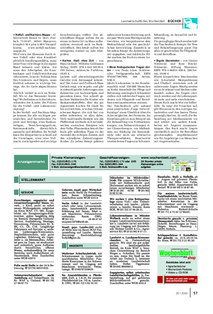 Landwirtschaftliches Wochenblatt BÜCHER • Notfall- und Nachlass-Mappe – Al- leinvertrieb Bernd O.