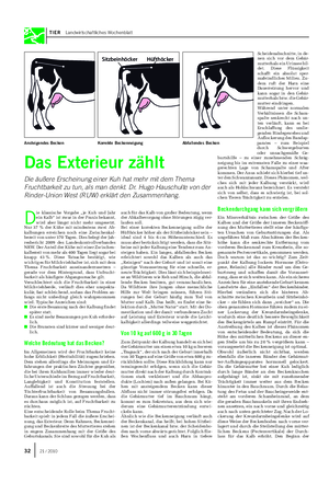 TIER Landwirtschaftliches Wochenblatt D ie klassische Vorgabe „je Kuh und Jahr ein Kalb“ ist zwar in der Praxis bekannt, wird aber längst nicht mehr umgesetzt.