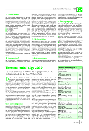 Landwirtschaftliches Wochenblatt TIER 11.
