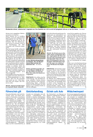 Landwirtschaftliches Wochenblatt GELD UND RECHT destens zwei angegebene Telefon- nummern zu erreichen.