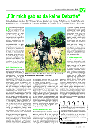 Landwirtschaftliches Wochenblatt TIER Am Samstag, 24.