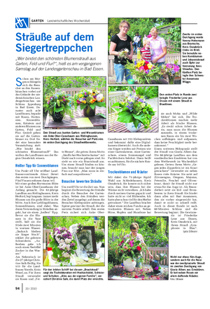 GARTEN Landwirtschaftliches Wochenblatt Sträuße auf dem Siegertreppchen „Wer bindet den schönsten Blumenstrauß aus Garten, Feld und Flur?
