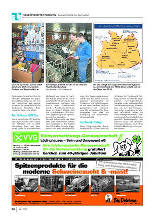 SONDERVERÖFFENTLICHUNG Landwirtschaftliches Wochenblatt 80 34 / 2010 Hottelmann.