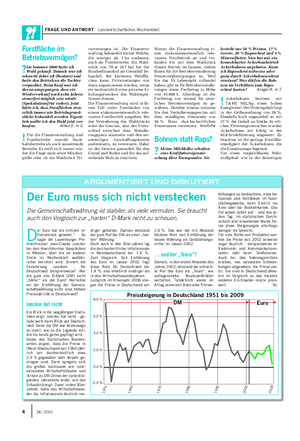 FRAGE UND ANTWORT Landwirtschaftliches Wochenblatt D er Euro hat die mittlere In- flationsrate gesenkt.