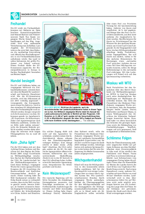 NACHRICHTEN Landwirtschaftliches Wochenblatt BILD DER WOCHE: Nicht nur die Landwirte, auch die Versuchstechniker der Landwirtschaftskammer haben in diesen Tagen viel zu tun.