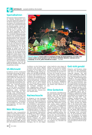 AKTUELLES Landwirtschaftliches Wochenblatt BILD DER WOCHE: In Soest endete am vergangenen Sonntag die Allerheiligenkirmes.