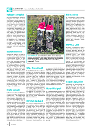NACHRICHTEN Landwirtschaftliches Wochenblatt BILD DER WOCHE: In vier Monaten ist Ostern.