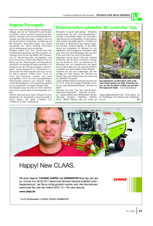 Landwirtschaftliches Wochenblatt TECHNIK UND NEUE ENERGIE Brennholz ist zurzeit sehr gefragt – Brennholz machen auch.