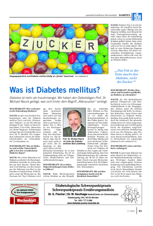 Landwirtschaftliches Wochenblatt DIABETES WOCHENBLATT: Wie verbreitet ist die Erkrankung Diabetes?