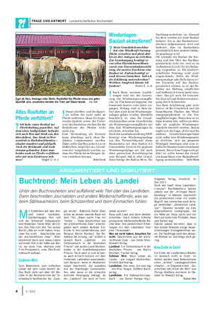FRAGE UND ANTWORT Landwirtschaftliches Wochenblatt !