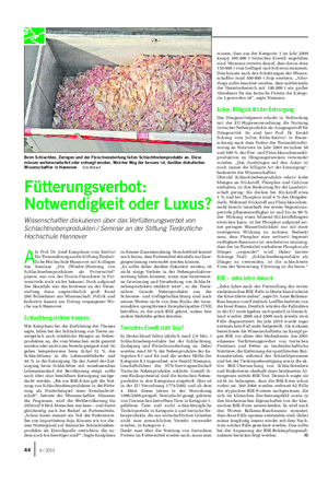 TIER Landwirtschaftliches Wochenblatt A ls Prof.