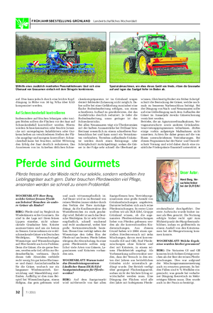 FRÜHJAHRSBESTELLUNG GRÜNLAND Landwirtschaftliches Wochenblatt auf.