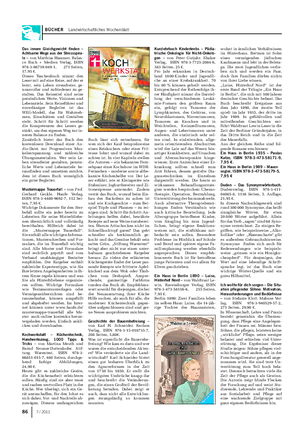 BÜCHER Landwirtschaftliches Wochenblatt Das innere Gleichgewicht finden – Achtsame Wege aus der Stressspira- le – von Matthias Hammer.