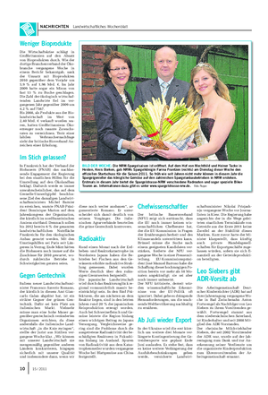 NACHRICHTEN Landwirtschaftliches Wochenblatt BILD DER WOCHE: Die NRW-Spargelsaison ist eröffnet.