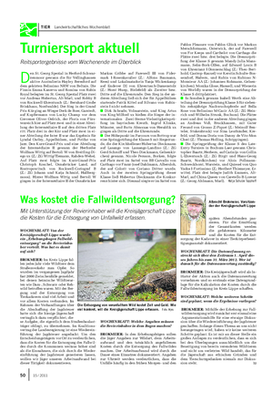 TIER Landwirtschaftliches Wochenblatt WOCHENBLATT: Von der Kreisjägerschaft Lippe wurde ein „Erhebungsbogen Fallwild- entsorgung“ an die Revierinha- ber verteilt.
