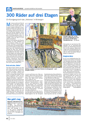 AUSFLUGSZIELE Landwirtschaftliches Wochenblatt Niederländischen Fahrradfabrik Ga- zelle und in Sachen Export viel in Deutschland unterwegs.