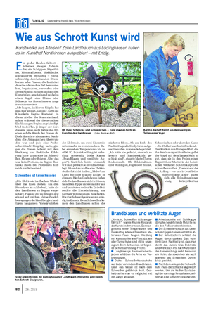 FAMILIE Landwirtschaftliches Wochenblatt Wie aus Schrott Kunst wird Kunstwerke aus Alteisen?