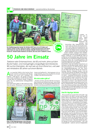 TECHNIK UND NEUE ENERGIE Landwirtschaftliches Wochenblatt schaftet.
