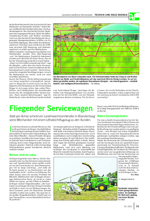 Landwirtschaftliches Wochenblatt TECHNIK UND NEUE ENERGIE de der Betreiber jeweils den durchschnittlichen Marktpreis am Spotmarkt erzielen.