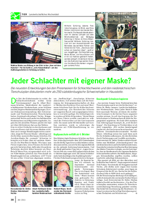 TIER Landwirtschaftliches Wochenblatt Wilhelm Schüring (oberes Foto links) hat genau im Blick, was Nina Drüten (rechts) mit den beiden Bul- len macht.