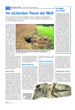 NOTIZEN VOR ORT Landwirtschaftliches Wochenblatt Relikte im Boden, wie Dr.