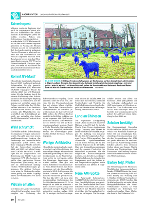 NACHRICHTEN Landwirtschaftliches Wochenblatt BILD DER WOCHE: 100 blaue Friedensschafe grasten am Wochenende auf dem Vorplatz des Ludmillenhofes in Sögel, Landkreis Emsland.