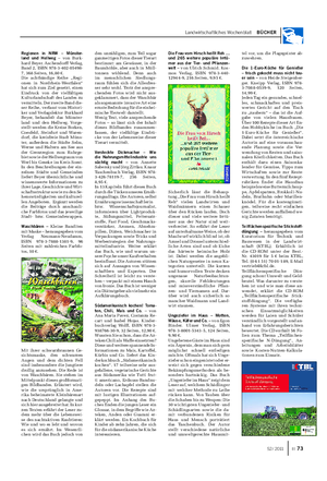 Landwirtschaftliches Wochenblatt BÜCHER Regionen in NRW – Münster- land und Hellweg – von Burk- hard Beyer.