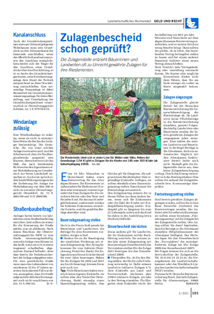 Landwirtschaftliches Wochenblatt GELD UND RECHT E twa 14 Mio.