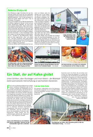 TIER Landwirtschaftliches Wochenblatt bauweise sowie ein Dach, das zwischen zwei Folien mit Glaswolle gedämmt ist, stellen das Grundgerüst dar.