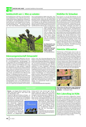 NATUR UND JAGD Landwirtschaftliches Wochenblatt DerFrühjahrsputzinderNaturmussbisEndeFe- bruarbeendetsein.