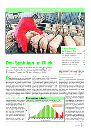 Landwirtschaftliches Wochenblatt SCHWEINEHALTUNG Fotos: B.