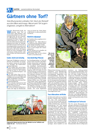 GARTEN Landwirtschaftliches Wochenblatt Gärtnern ohne Torf?
