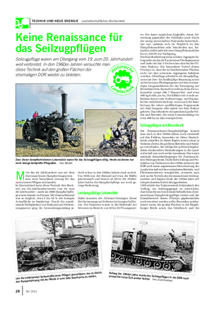 TECHNIK UND NEUE ENERGIE Landwirtschaftliches Wochenblatt M itte des 19.
