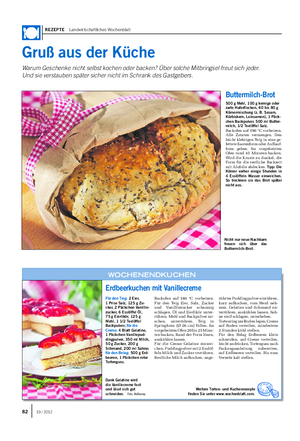 REZEPTE Landwirtschaftliches Wochenblatt Gruß aus der Küche Warum Geschenke nicht selbst kochen oder backen?
