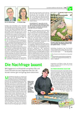 Landwirtschaftliches Wochenblatt TIER eingearbeitet und Pflaster verlegt.