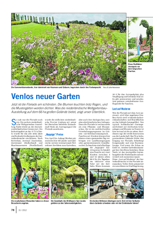 Venlos neuer Garten Jetzt ist die Floriade am schönsten.