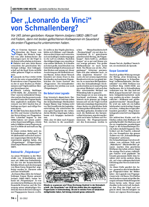 gestern und heute Landwirtschaftliches Wochenblatt der „Leonardo da Vinci“ von schmallenberg?