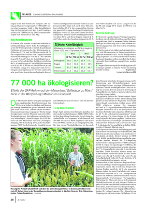 PFLANZE Landwirtschaftliches Wochenblatt liegen unter den Werten der Vorjahre.